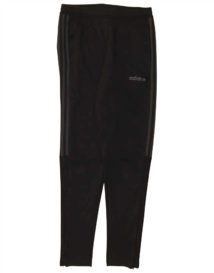 Adidas Mens Climalite Tracksuit Trousers Small Black Polyester