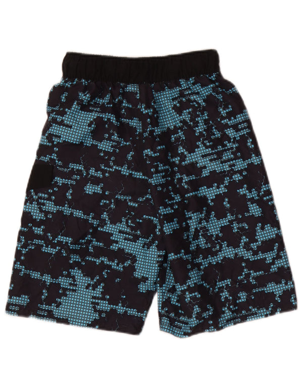 Adidas Boys Graphic Sport Shorts 8-9 Years Small Blue Geometric Sports