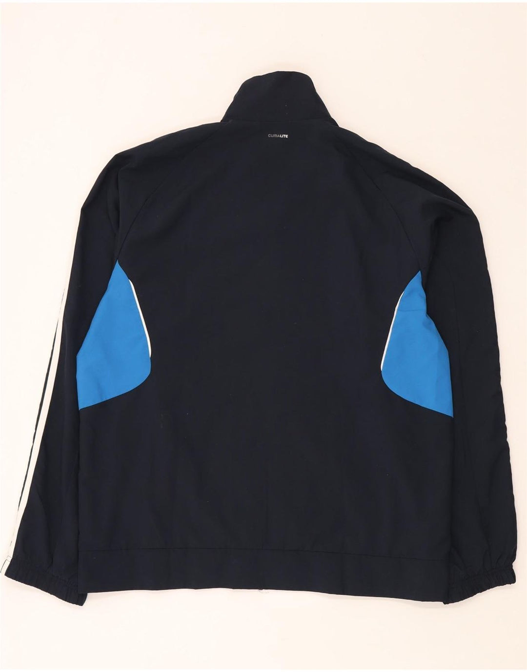 Adidas Mens Climalite Tracksuit Top Jacket Large Navy Blue Colourblock