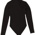 Zara Womens Long Sleeve Bodysuit UK 8 Small Black Polyester