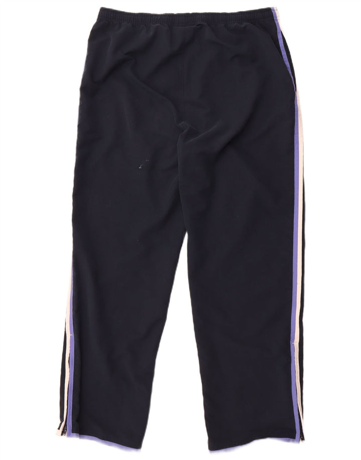 Reebok Womens Tracksuit Trousers UK 14 Large Navy Blue Polyester