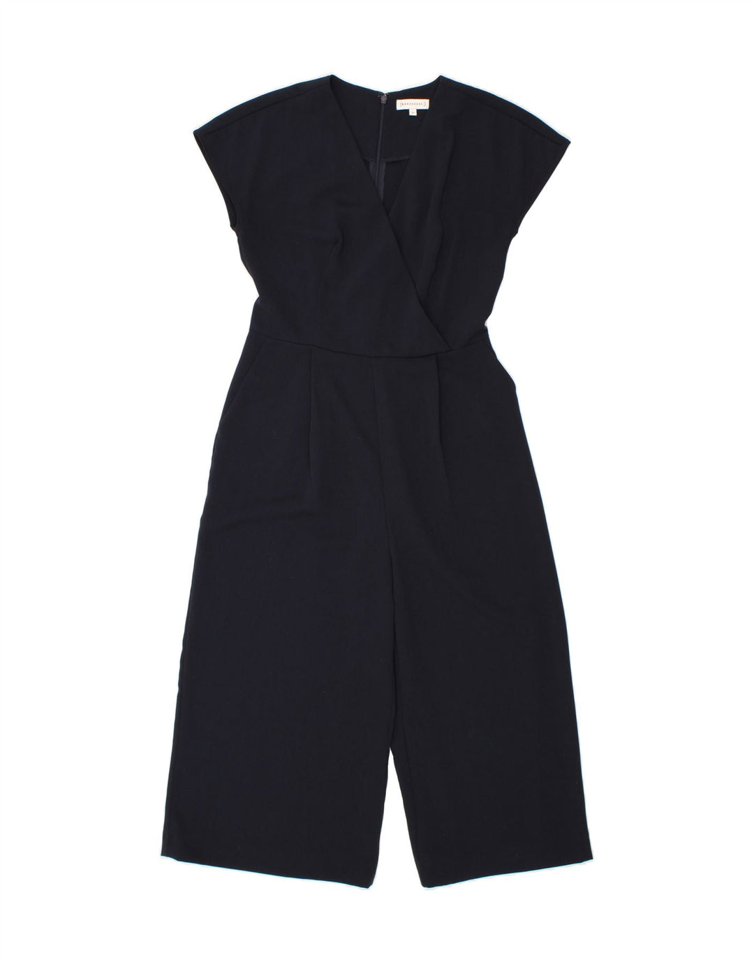 WAREHOUSE Womens Sleeveless Jumpsuit UK 10 Small Navy Blue Polyester Vintage Warehouse and Second-Hand Warehouse from Messina Hembry 