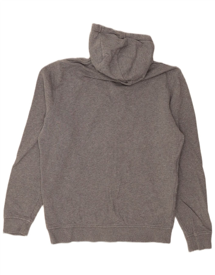 Lyle & Scott Mens Zip Hoodie Sweater Medium Grey Flecked Cotton