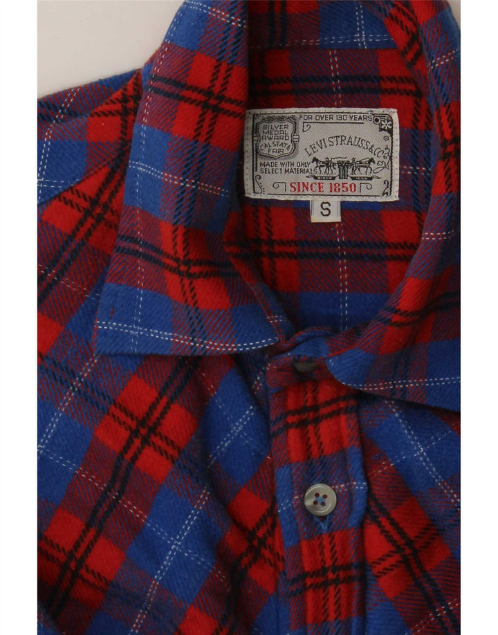 Levi's Mens Flannel Shirt Small Multicoloured Check