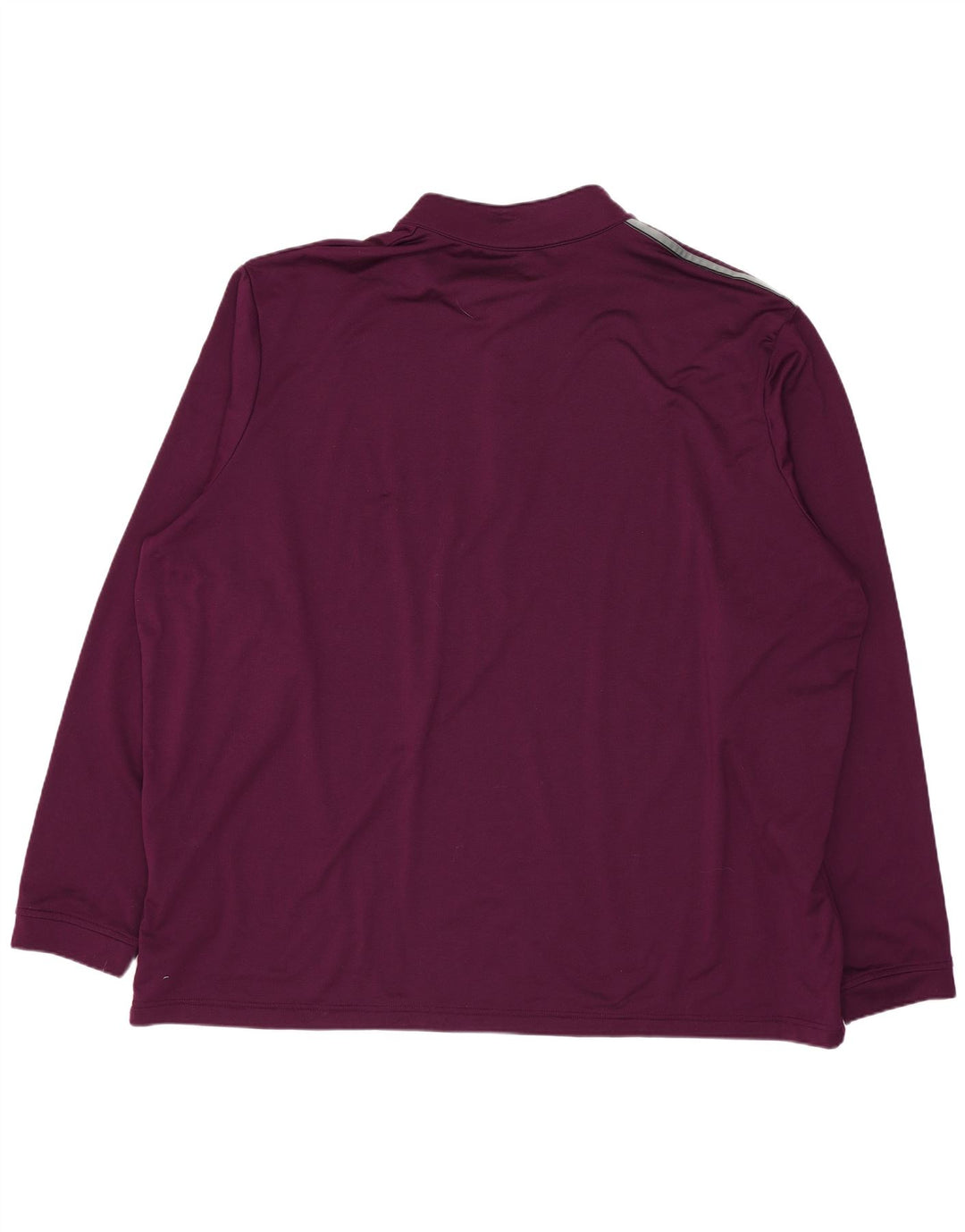 Adidas Mens Zip Neck Pullover Tracksuit Top 2XL Purple Polyester