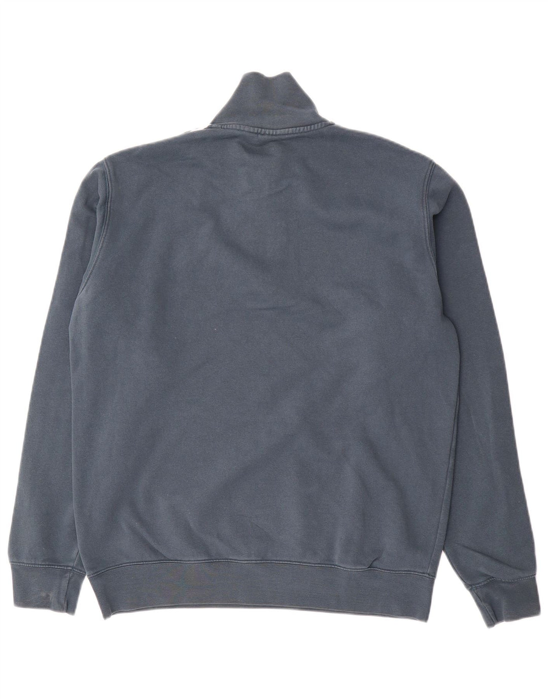 Adidas Mens Zip Neck Sweatshirt Jumper Medium Grey Cotton