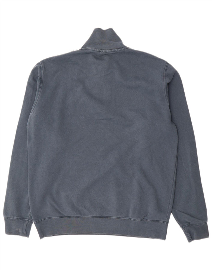 Adidas Mens Zip Neck Sweatshirt Jumper Medium Grey Cotton