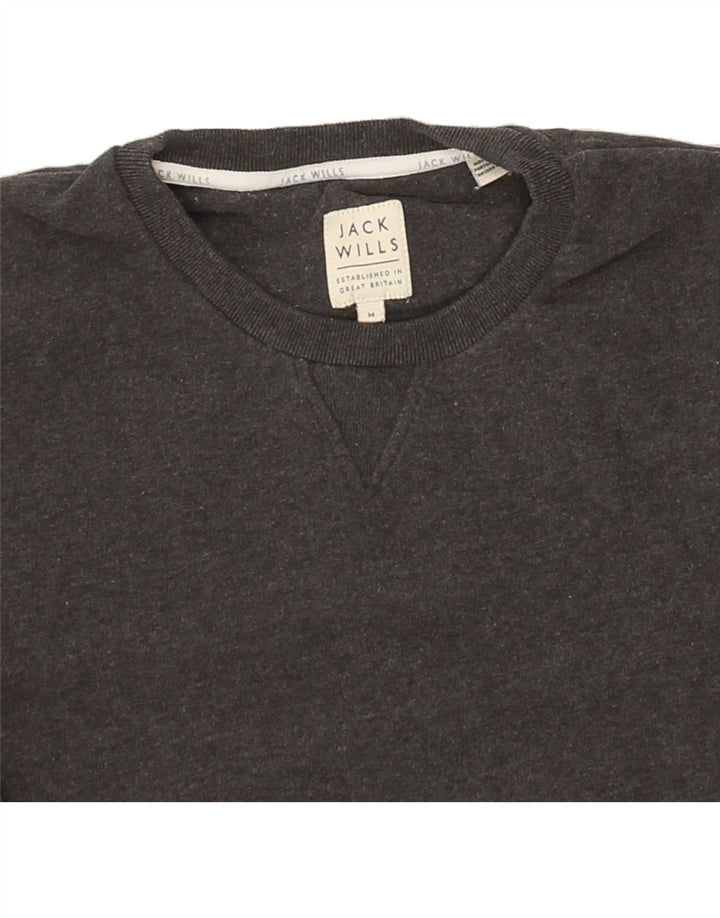 JACK WILLS Mens Sweatshirt Jumper Medium Grey Cotton Vintage Jack Wills and Second-Hand Jack Wills from Messina Hembry 