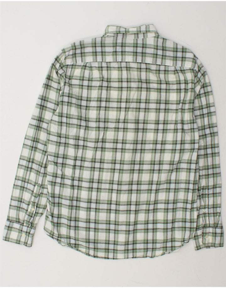 J. CREW Mens Shirt Medium Green Check Cotton Vintage J. Crew and Second-Hand J. Crew from Messina Hembry 