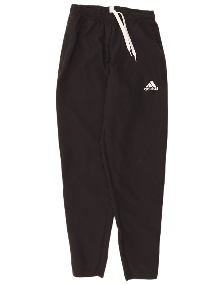 ADIDAS Mens Tracksuit Trousers Small Black Polyester
