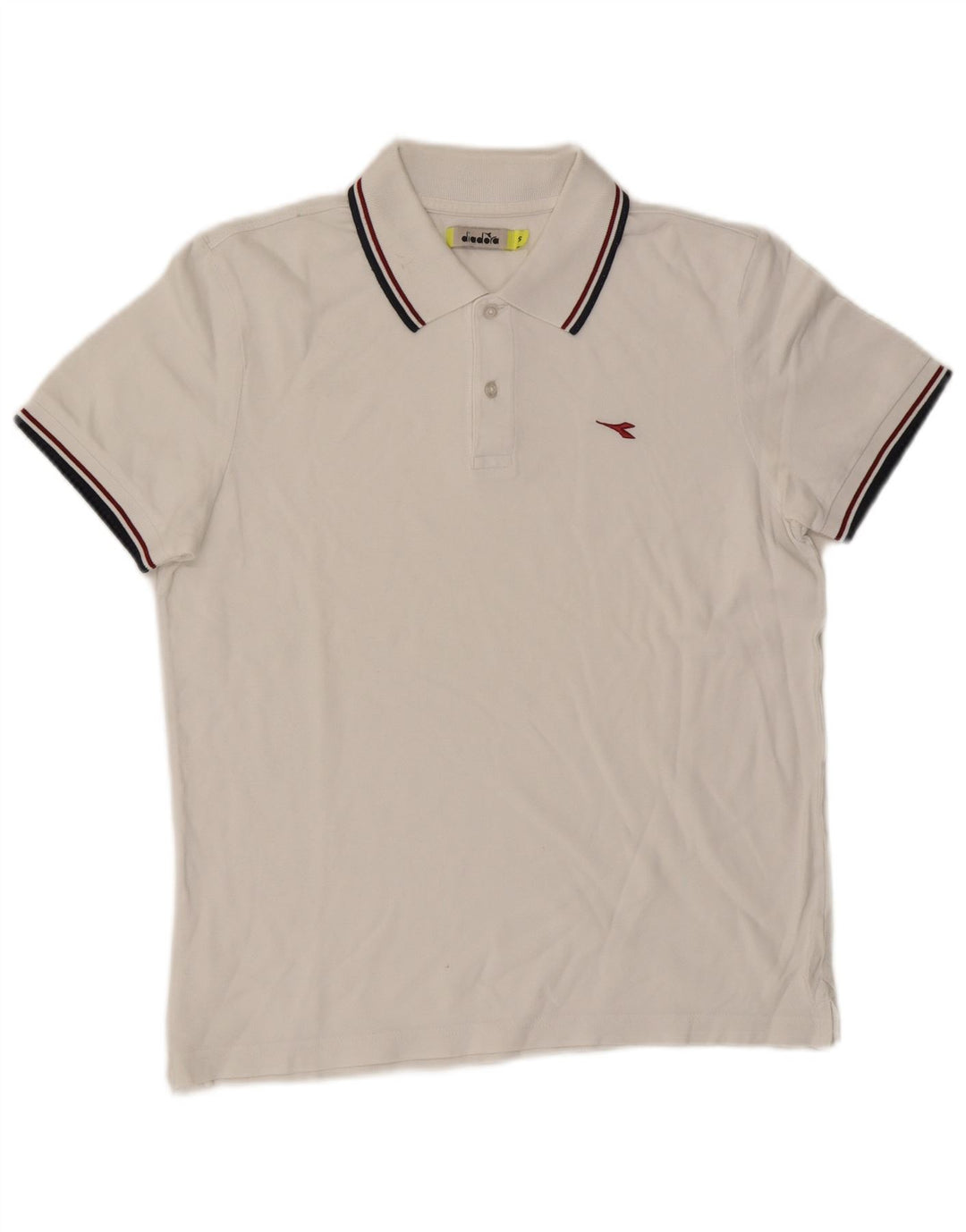 Diadora Mens Polo Shirt Small White