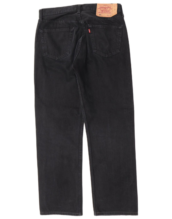 Levi's Mens 501 Straight Jeans W34 L29 Navy Blue Cotton