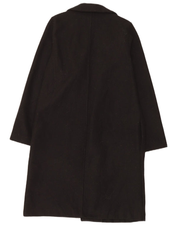 Zara Womens Open Overcoat UK 14 Medium Black