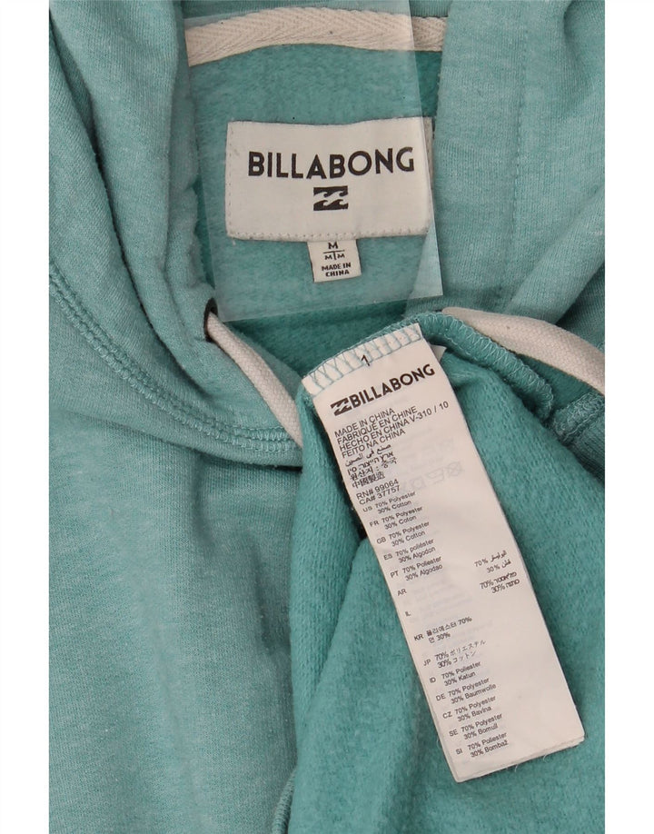BILLABONG Mens Hoodie Jumper Medium Blue Cotton
