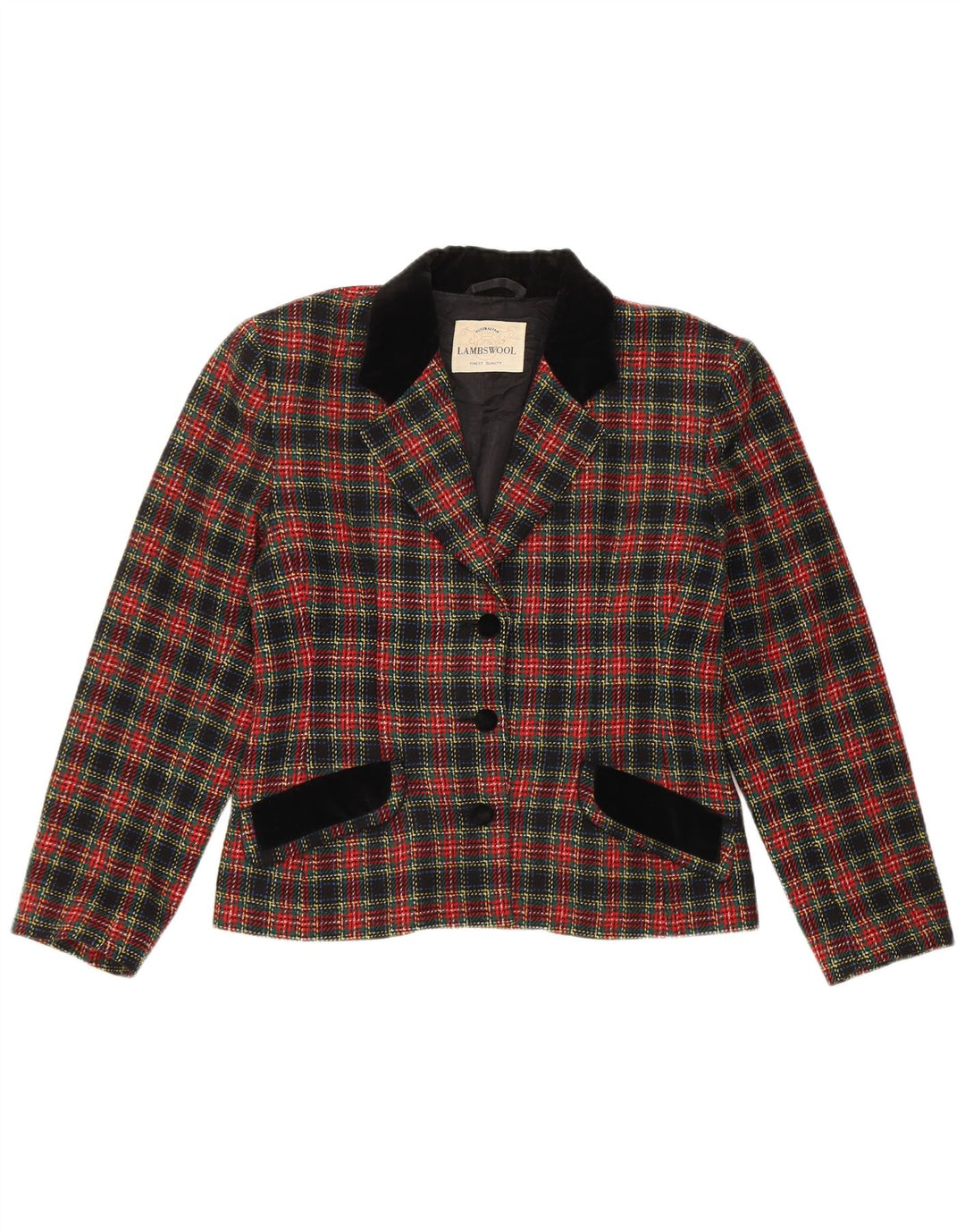 AUSTRALIAN L'ALPINA Womens Blazer Jacket IT 44 Medium Multicoloured Check