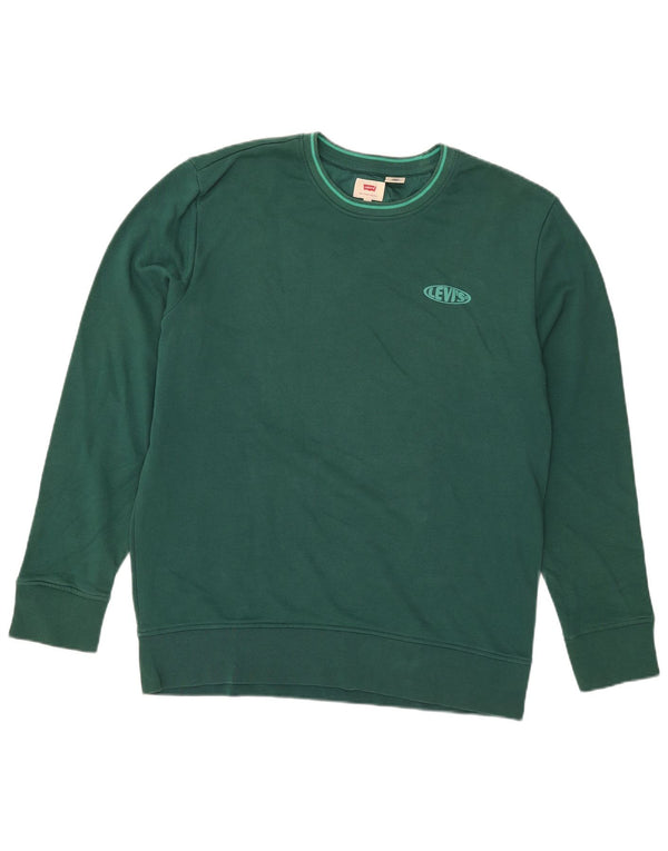 Levi's Mens Sweatshirt Jumper XL Green Cotton