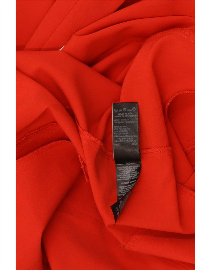 Marks & Spencer Womens Open Blazer Jacket UK 20 2XL Red Polyester
