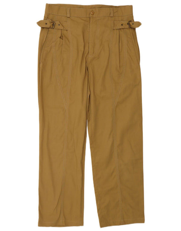 Vintage Mens Straight Chino Trousers W30 L28 Beige