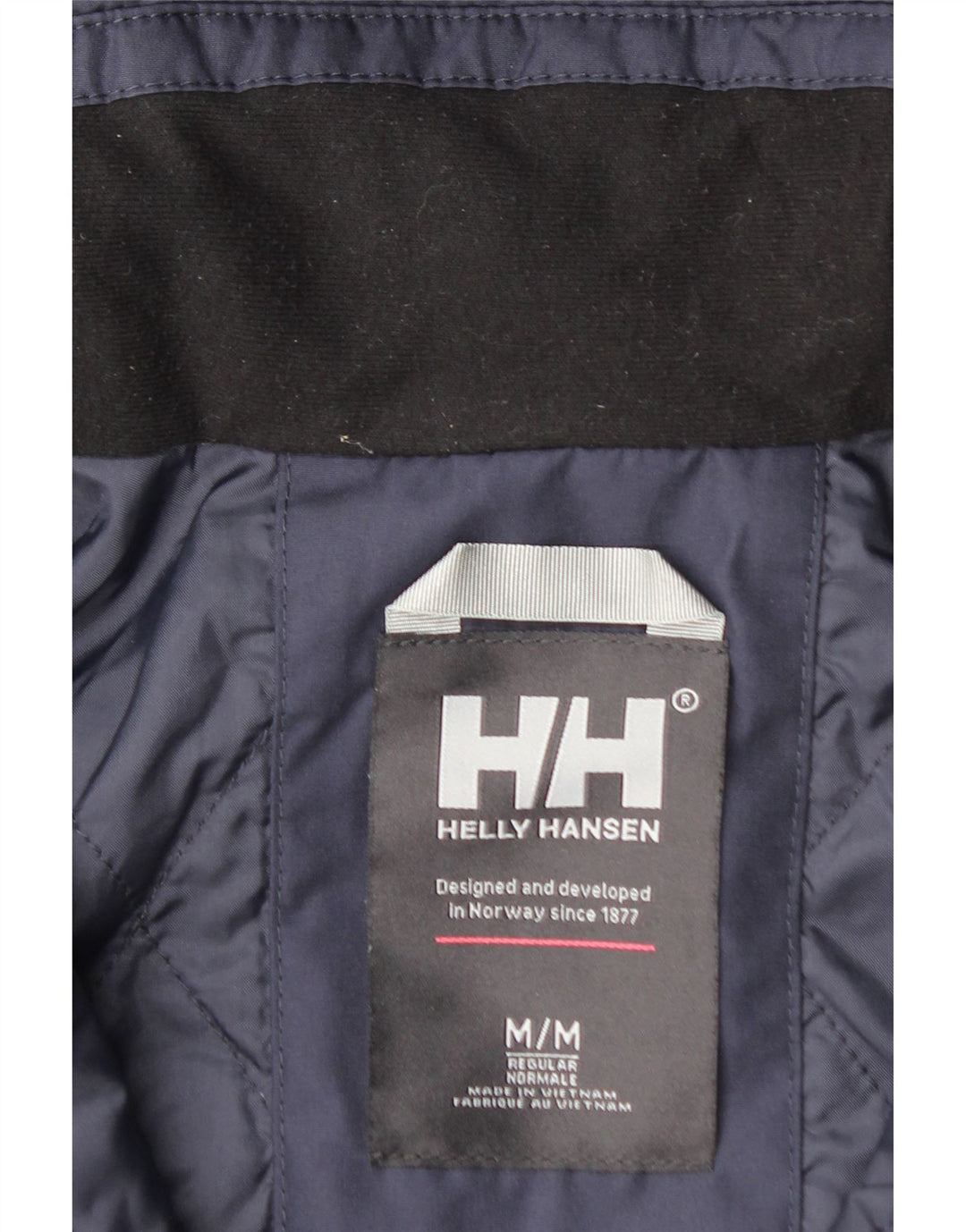 HELLY HANSEN Womens Hooded Windbreaker Coat UK 14 Medium Navy Blue