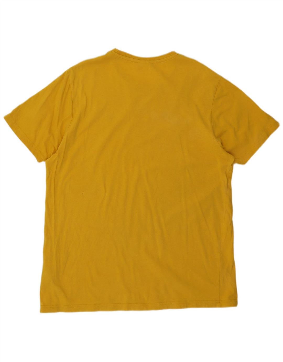 Ellesse Mens T-Shirt Top Medium Yellow Cotton