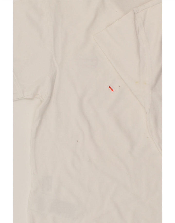 LEVI'S Mens Polo Shirt Small White Cotton Vintage Levi's and Second-Hand Levi's from Messina Hembry 