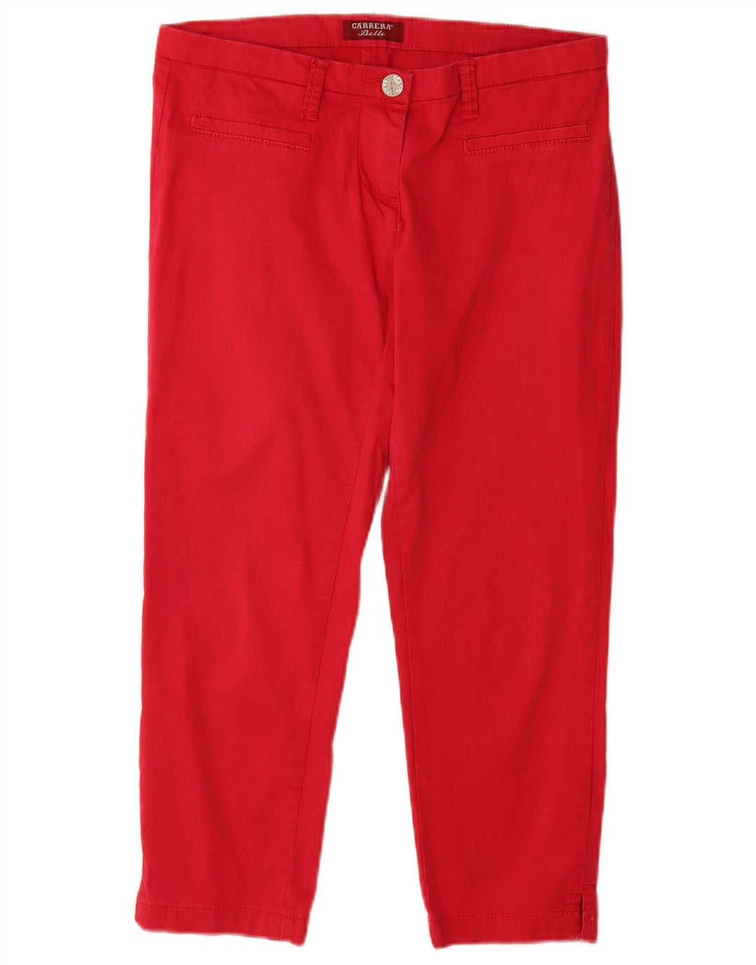 CARRERA Womens Slim Capri Trousers W30 L24 Red