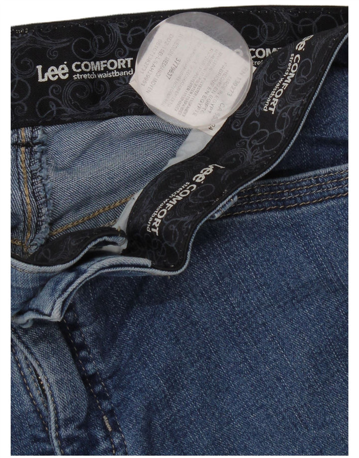 LEE Womens Denim Shorts US 10 Large W34  Blue Cotton