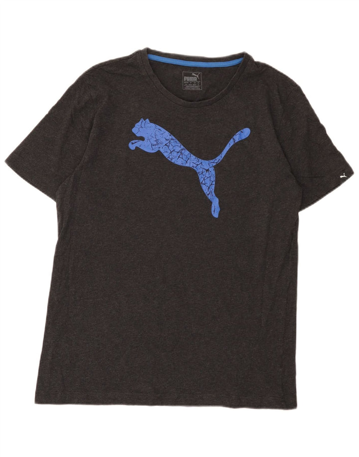 Puma Mens Graphic T-Shirt Top Medium Grey