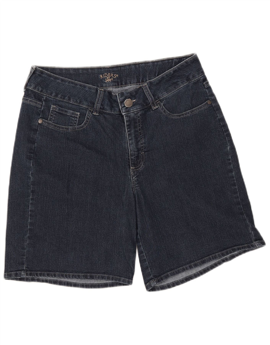 LEE Womens Riders Denim Shorts W32 Large  Navy Blue