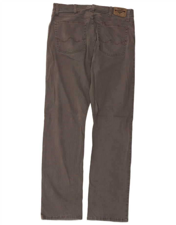 WRANGLER Mens Straight Casual Trousers W36 L33 Grey