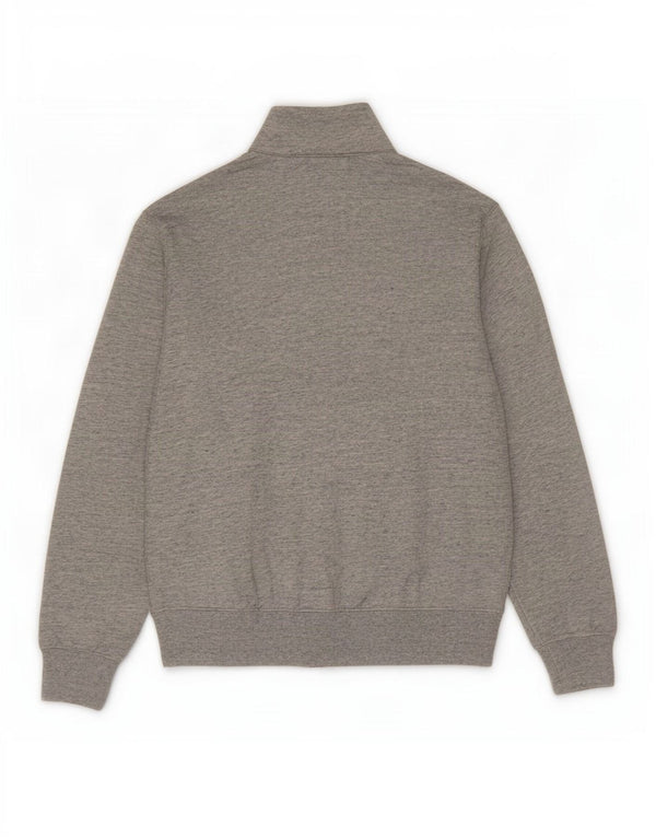 Champion Mens Tracksuit Top Jacket Medium Grey Flecked Cotton