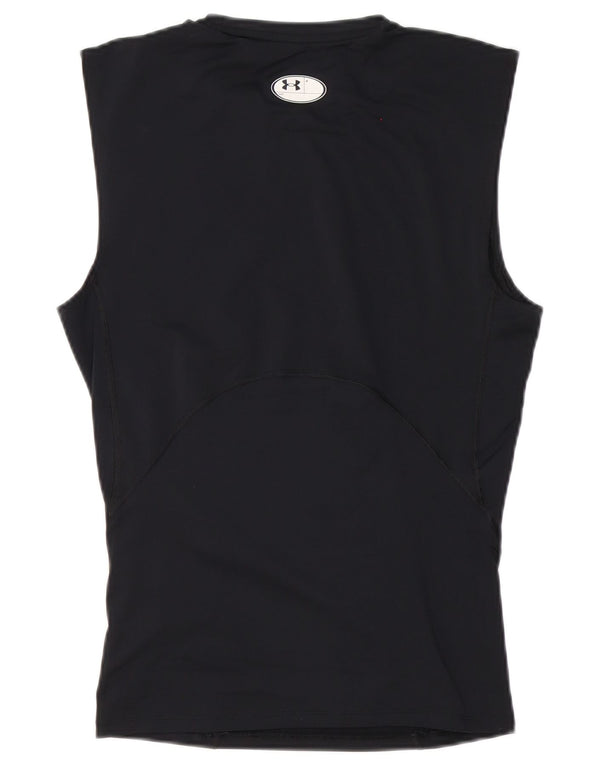 Under Armour Mens Heat Gear Vest Top Large Black Polyester