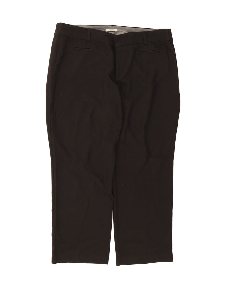DOCKERS Womens Straight Casual Trousers W44 L30 Black Polyester Vintage Dockers and Second-Hand Dockers from Messina Hembry 