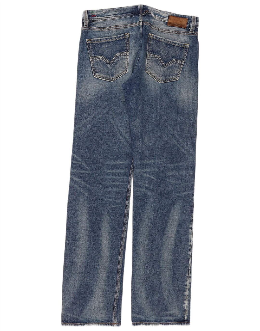 DIESEL Mens Larkee Straight Jeans W32 L34  Blue Cotton