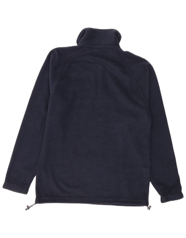 KAPPA Mens Zip Neck Fleece Jumper Medium Navy Blue