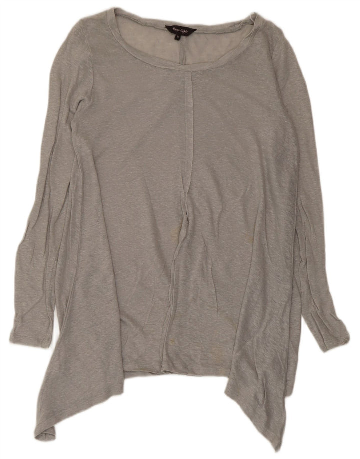 Phase Eight Womens Asymmetric Tunic Top UK 10 Small Grey