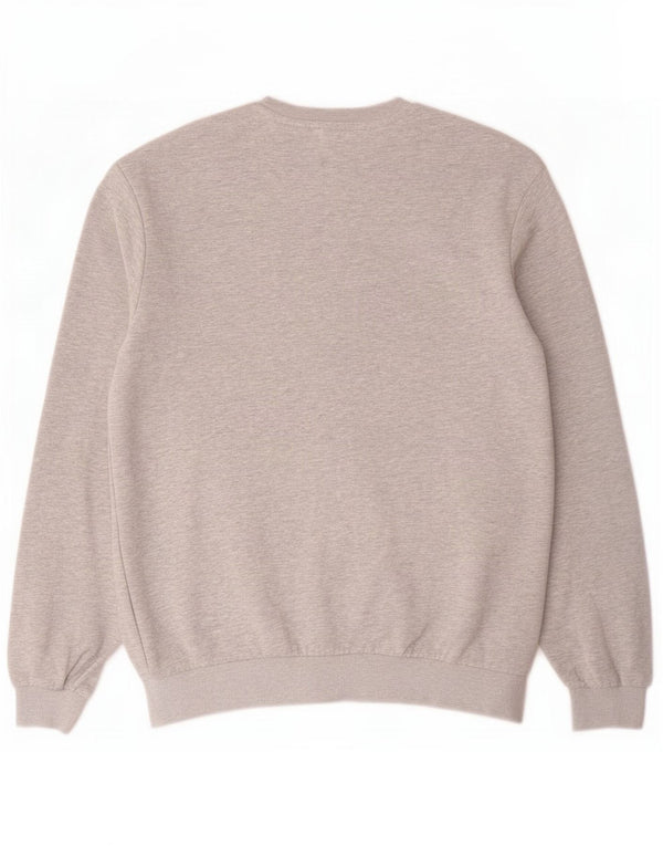 Fila Mens Sweatshirt Jumper Small Grey Flecked Cotton