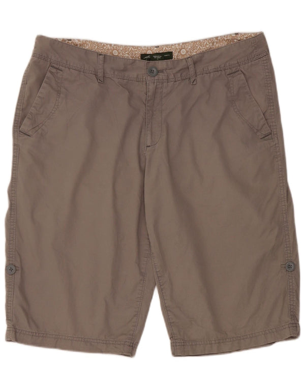 Eddie Bauer Womens Chino Shorts US 12 Large W34  Grey Cotton