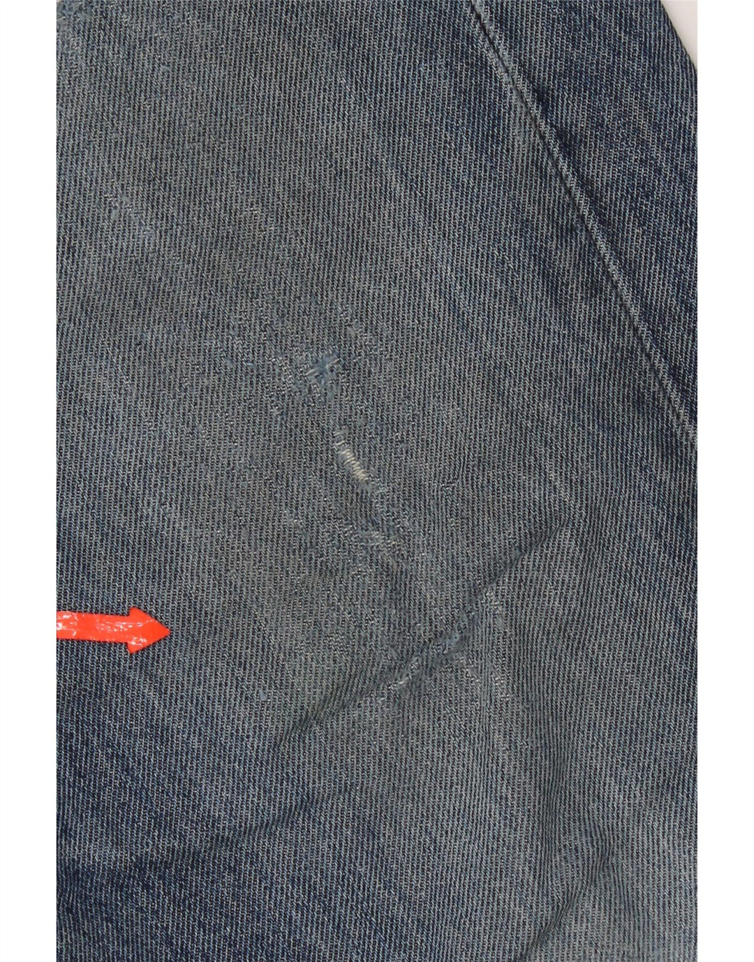 Levi's Mens 505 Distressed Straight Jeans W33 L30 Blue Cotton