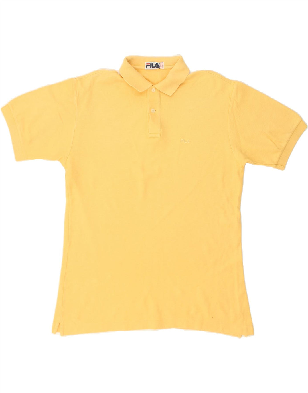 FILA Mens Polo Shirt IT 48 Medium Orange Cotton | Vintage Fila | Thrift | Second-Hand Fila | Used Clothing | Messina Hembry 