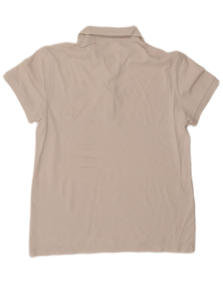 Lacoste Mens Polo Shirt Size 4 Medium White Cotton