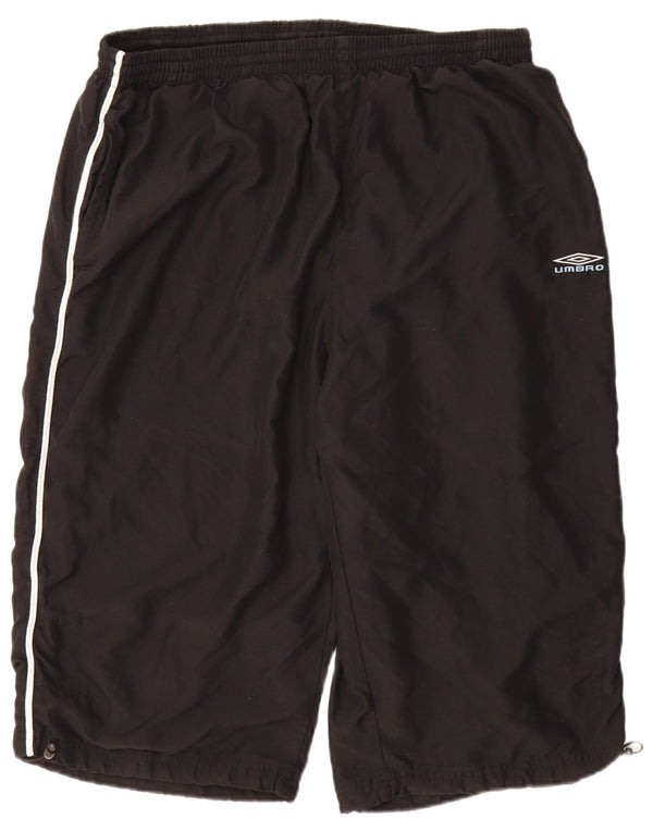 UMBRO Mens Bermuda Sport Shorts 2XL  Black Polyester