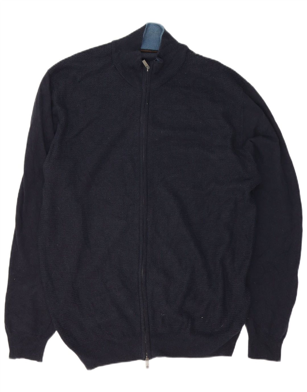 Massimo Dutti Mens Tracksuit Top Jacket 2XL Navy Blue Cotton