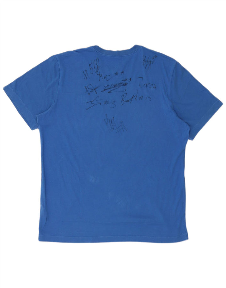 Nike Mens T-Shirt Top Large Blue Cotton