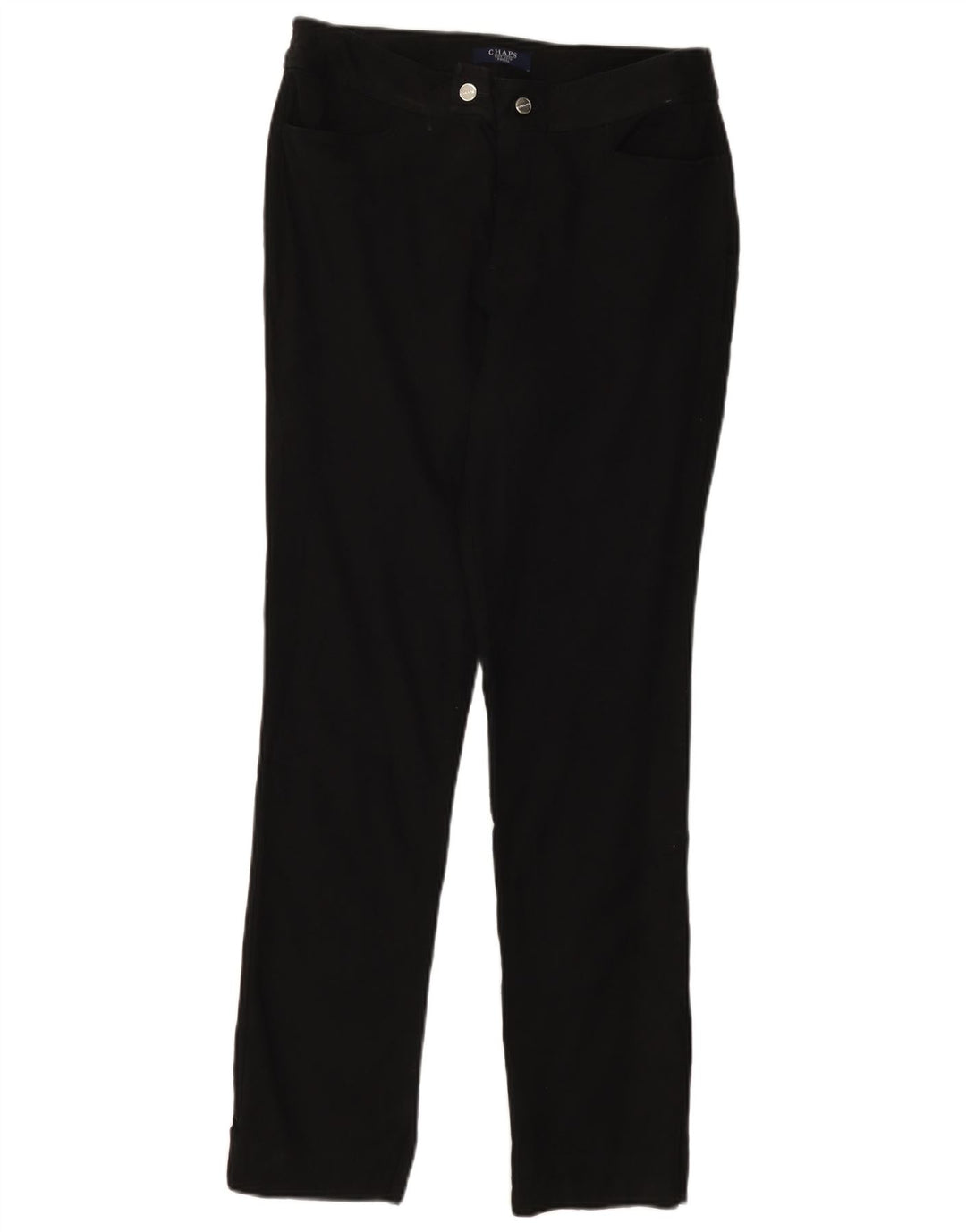 CHAPS Womens Slim Casual Trousers US 8 Medium W30 L31 Black Cotton
