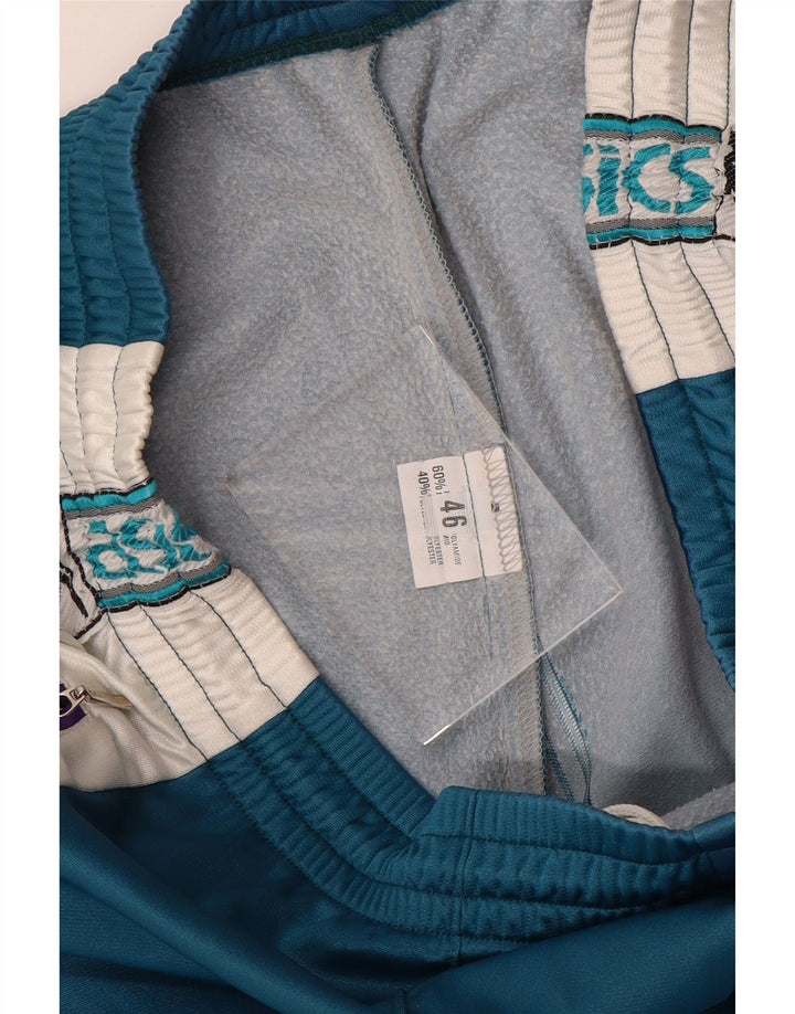 ASICS Mens Graphic Tracksuit Trousers IT 46 Small  Blue Colourblock