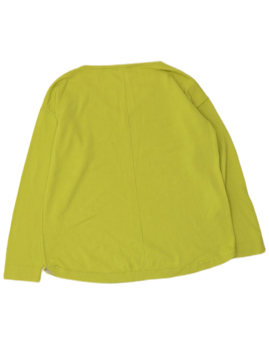 WHITE STUFF Womens V-Neck Jumper Sweater UK 14 Large Green Cotton