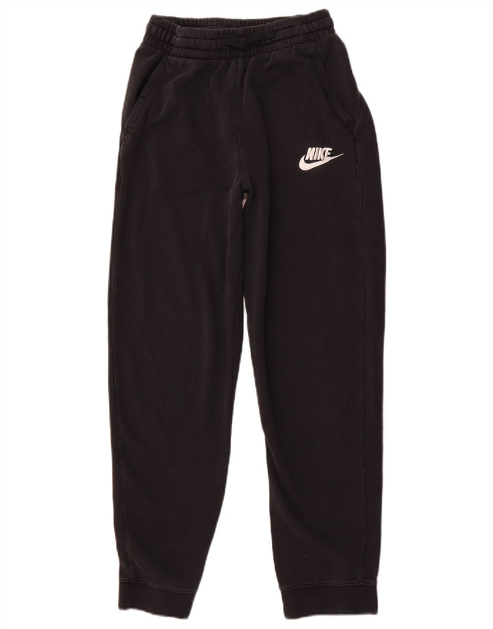 NIKE Boys Tracksuit Trousers Joggers 13-14 Years XL Black