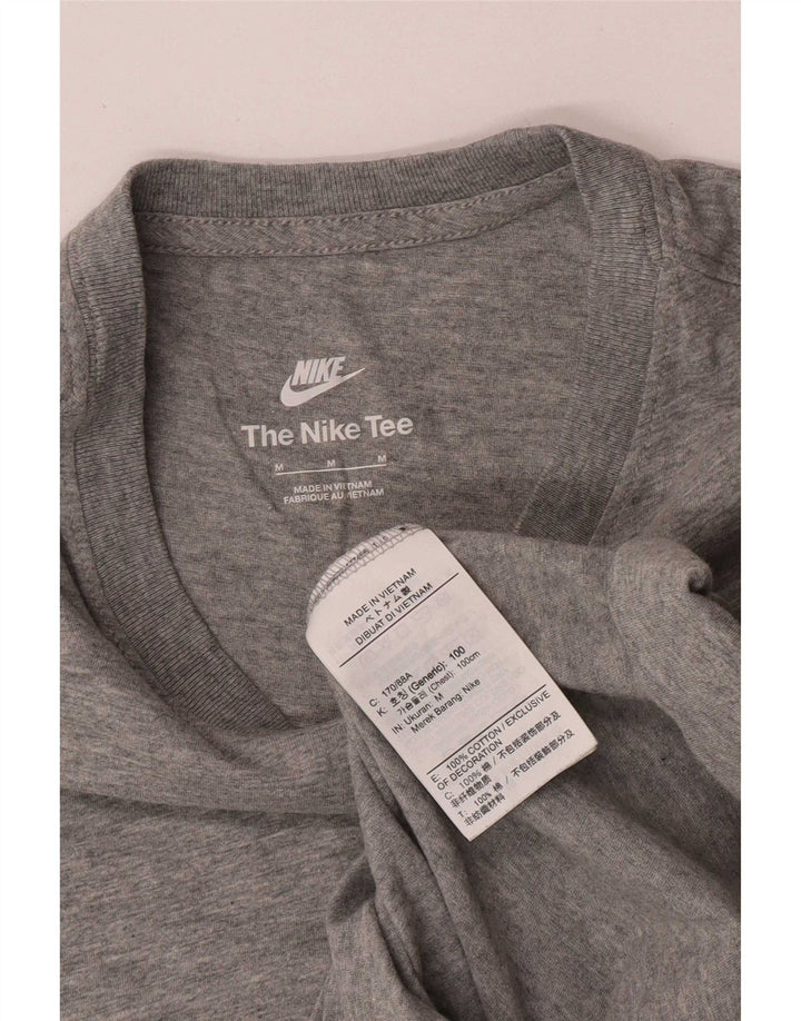Nike Mens T-Shirt Top Medium Grey Flecked Cotton