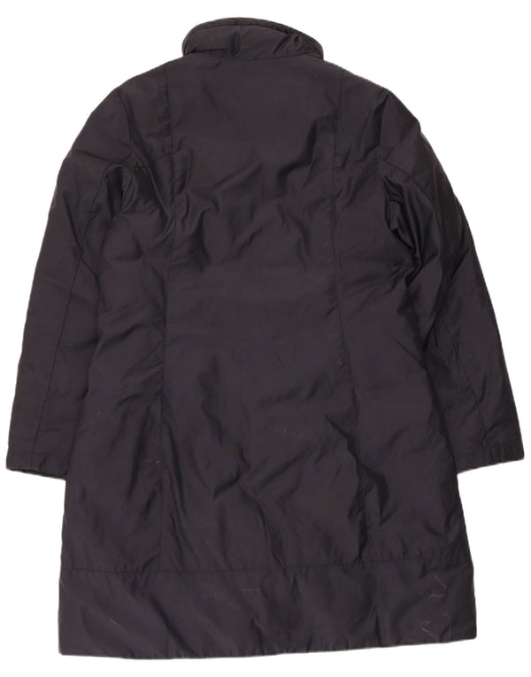 Talenti Womens Overcoat IT 46 Large Navy Blue Polyester
